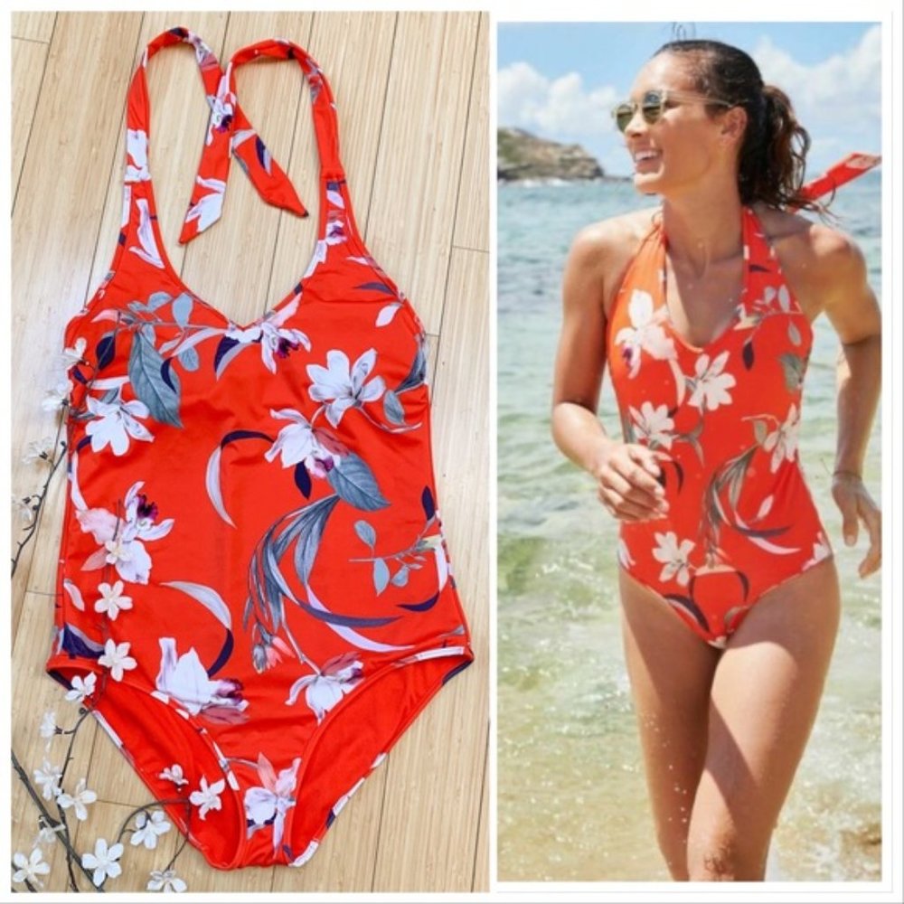 ATHLETA Waimea one piece bathing suit, M.